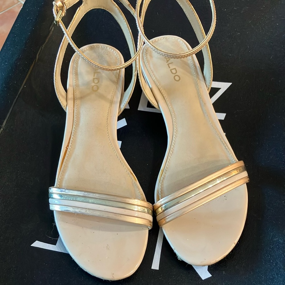 Aldo Rose Gold Women's Sandals